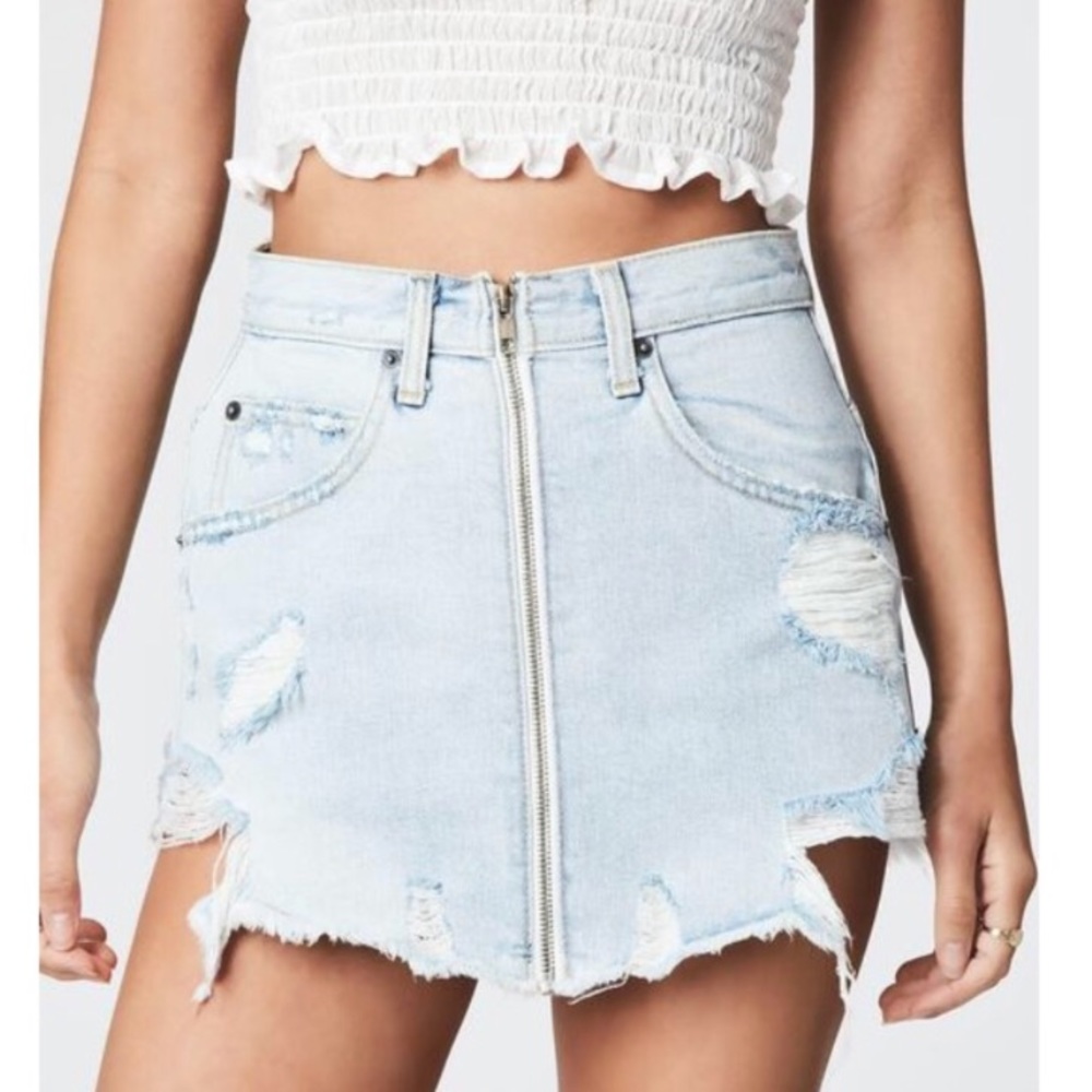 Carmar denim zipper skirt 25